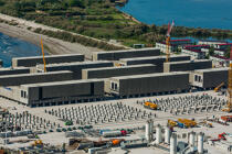 Construction of the Mose project [AT] © Philip Plisson / Plisson La Trinité / AA37608 - Photo Galleries - Aerial shot