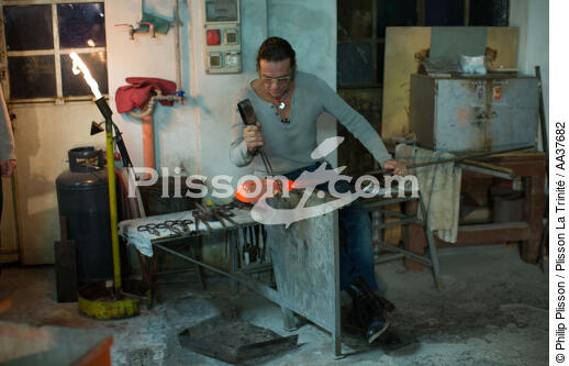 Le Travail du verre sur Murano - © Philip Plisson / Plisson La Trinité / AA37682 - Nos reportages photos - Murano