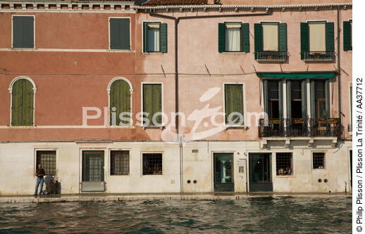 High tide in Venice - © Philip Plisson / Plisson La Trinité / AA37712 - Photo Galleries - Venice like never seen before