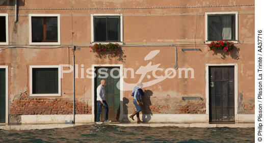 High tide in Venice - © Philip Plisson / Plisson La Trinité / AA37716 - Photo Galleries - Town [It]