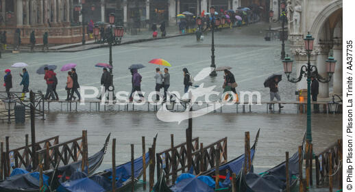 Grande marée à Venise - © Philip Plisson / Plisson La Trinité / AA37735 - Nos reportages photos - Ville [It]
