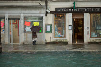 High tide in Venice © Philip Plisson / Plisson La Trinité / AA37738 - Photo Galleries - Italy