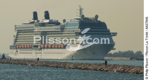 Cruise ship in the lagoon of Venice - © Philip Plisson / Plisson La Trinité / AA37846 - Photo Galleries - Passenger Liner