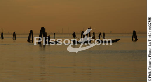 In the lagoon of Venice - © Philip Plisson / Plisson La Trinité / AA37855 - Photo Galleries - Site of interest [It]