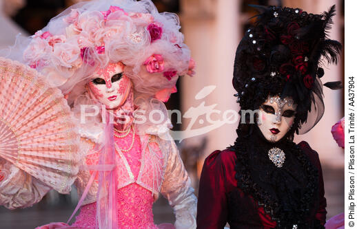 Carnaval de Venise - © Philip Plisson / Plisson La Trinité / AA37904 - Nos reportages photos - Italie