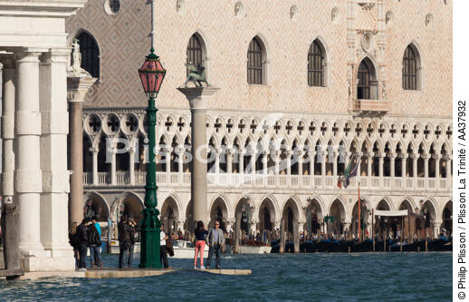 Acqua alta à Venise - © Philip Plisson / Plisson La Trinité / AA37932 - Nos reportages photos - Marée