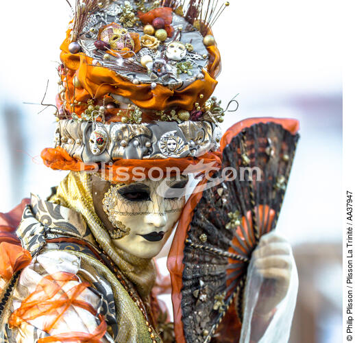 The Carnival of Venice [AT] - © Philip Plisson / Plisson La Trinité / AA37947 - Photo Galleries - People