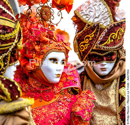 La Carnaval de Venise - © Philip Plisson / Plisson La Trinité / AA37954 - Nos reportages photos - Fête