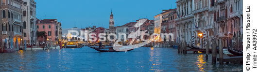 Venise, le Grand Canal - © Philip Plisson / Plisson La Trinité / AA39972 - Nos reportages photos - Panoramique horizontal