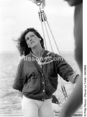 La navigatrice française Florence Arthaud - © Philip Plisson / Plisson La Trinité / AA39868 - Nos reportages photos - Personnalité