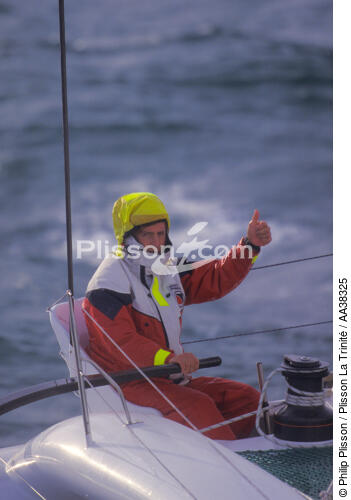 Laurent Bourgnon - © Philip Plisson / Plisson La Trinité / AA38325 - Photo Galleries - Racing multihull