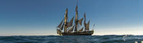 © Philip Plisson / Pêcheur d’Images / AA38644 L'Hermione en navigation - Nos reportages photos - Grand voilier