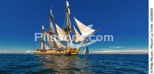 L'Hermione at sea - © Philip Plisson / Plisson La Trinité / AA38659 - Photo Galleries - Traditional sailing