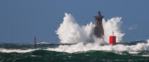 © Philip Plisson / Pêcheur d’Images / AA38722 le Four Lighthouse - Photo Galleries - Storm at sea