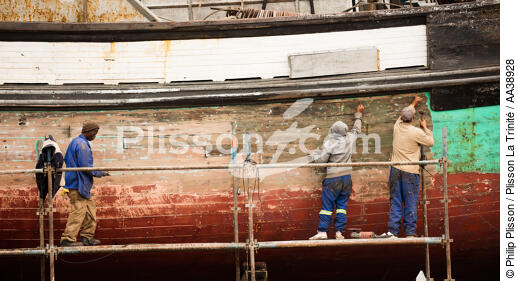 Port de Hout bay - © Philip Plisson / Plisson La Trinité / AA38928 - Nos reportages photos - Afrique du Sud