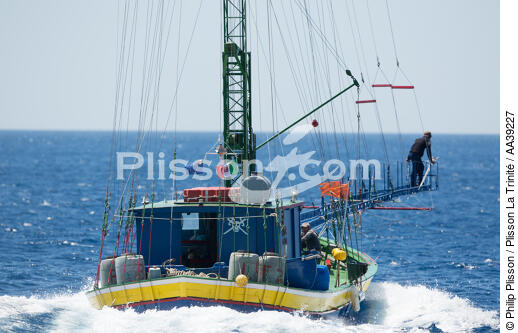 Swordfish fishing in the Messin Strait - © Philip Plisson / Plisson La Trinité / AA39227 - Photo Galleries - Fishing vessel