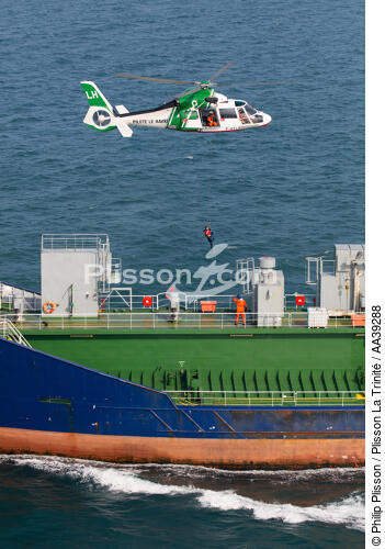 Pilote du Havre - © Philip Plisson / Plisson La Trinité / AA39288 - Nos reportages photos - Hélicoptère