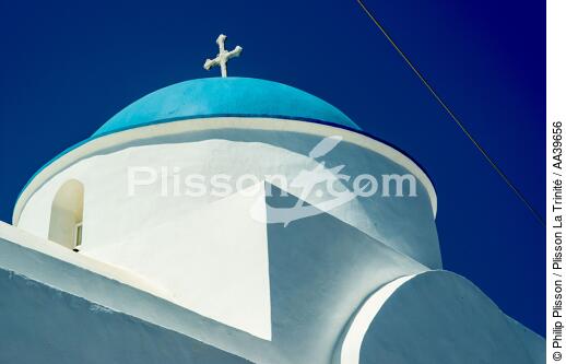 Les Cyclades sur la Mer Egée - © Philip Plisson / Plisson La Trinité / AA39656 - Nos reportages photos - Eglise