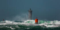 © Philip Plisson / Pêcheur d’Images / AA39418 Le Four lighthouse, 2017 Zeus storm - Photo Galleries - Finistère