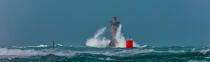 © Philip Plisson / Pêcheur d’Images / AA39417 Le Four lighthouse, 2017 Zeus storm - Photo Galleries - Storm at sea