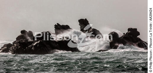 Finistère coast during Zeus storm in 2017 - © Philip Plisson / Plisson La Trinité / AA39424 - Photo Galleries - Geomorphology