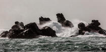 © Philip Plisson / Plisson La Trinité / AA39424 Finistère coast during Zeus storm in 2017 - Photo Galleries - Storms