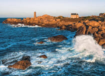 Ploumanac'h in the town of Perros-Guirec in Côtes d'Armor department © Philip Plisson / Pêcheur d’Images / AA39528 - Photo Galleries - The Pink Granite Coast