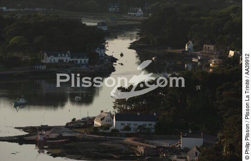 La rivière de Crac'h dans le Morbihan - © Philip Plisson / Plisson La Trinité / AA39912 - Nos reportages photos - Crac'h [Rivière de]