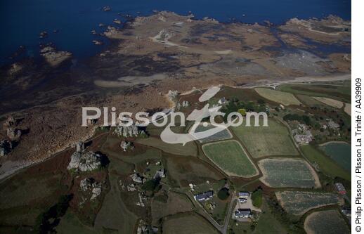 Plougrescant - © Philip Plisson / Plisson La Trinité / AA39909 - Nos reportages photos - Type vue