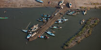 On the Burullus lake - Egypt © Philip Plisson / Pêcheur d’Images / AA39829 - Photo Galleries - Aerial shot