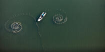 Sur le lac Manzala - Egypte © Philip Plisson / Plisson La Trinité / AA39837 - Nos reportages photos - Vue aérienne
