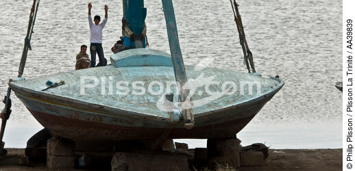 Sur le lac Burullus - Egypte - © Philip Plisson / Plisson La Trinité / AA39839 - Nos reportages photos - Auteur