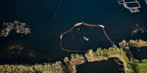 Pêcherie sur le Delta du Nil - Egypte © Philip Plisson / Plisson La Trinité / AA39768 - Nos reportages photos - Vue aérienne