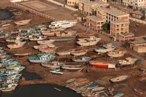Sur le lac Burullus - Egypte © Philip Plisson / Plisson La Trinité / AA39826 - Nos reportages photos - Vue aérienne