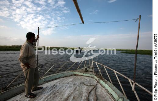 Sur le lac Manzala - Egypte - © Philip Plisson / Plisson La Trinité / AA39779 - Nos reportages photos - Vue non aérienne