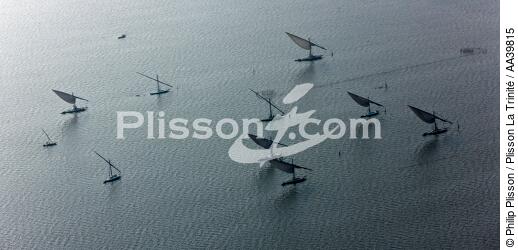Sur le lac Burullus - Egypte - © Philip Plisson / Plisson La Trinité / AA39815 - Nos reportages photos - Vue aérienne