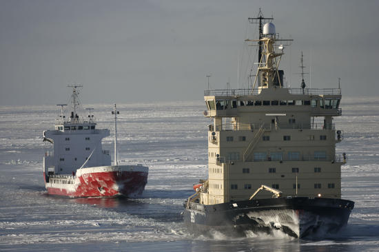 Reportage photo Pêcheur d'Images - Brise Glace en mer Baltique